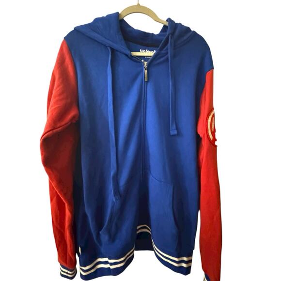 Rare Discontinued WeLoveFine Captain America Varsity Hoodie Mens XL Avengers - Picture 3 of 8